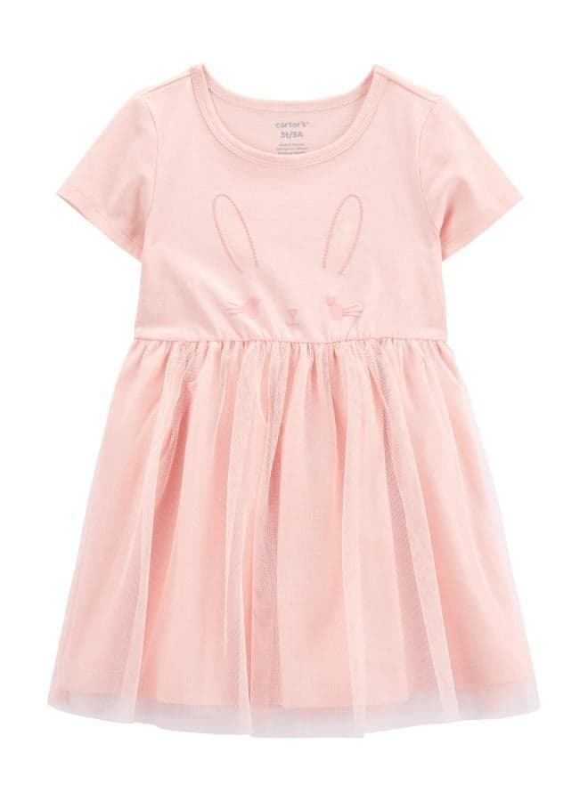 Toddler Printed Cotton Tutu Mini Dress - Image 1