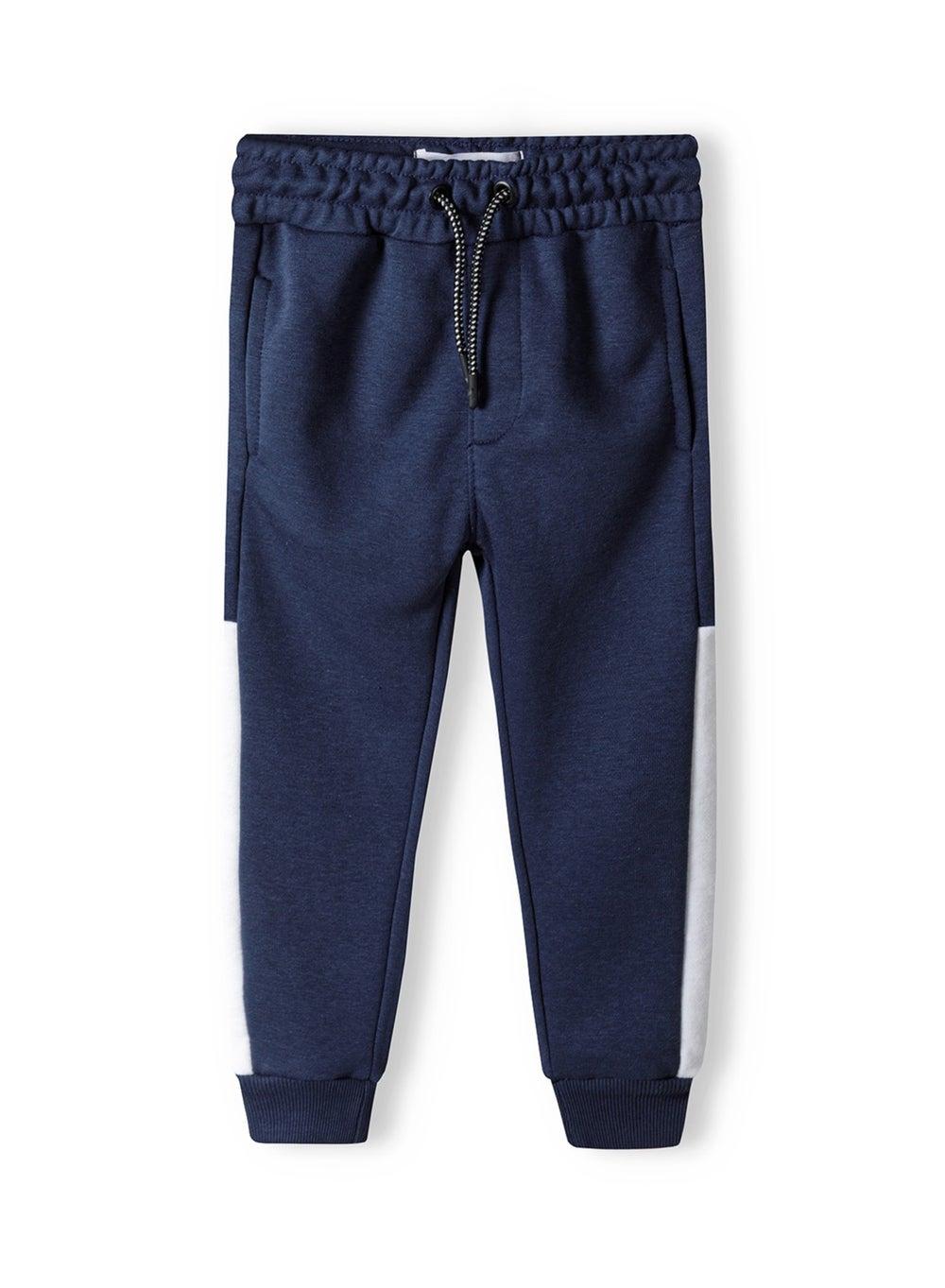 Boys Navy Jogpants with Side Panel Detail - Image 1