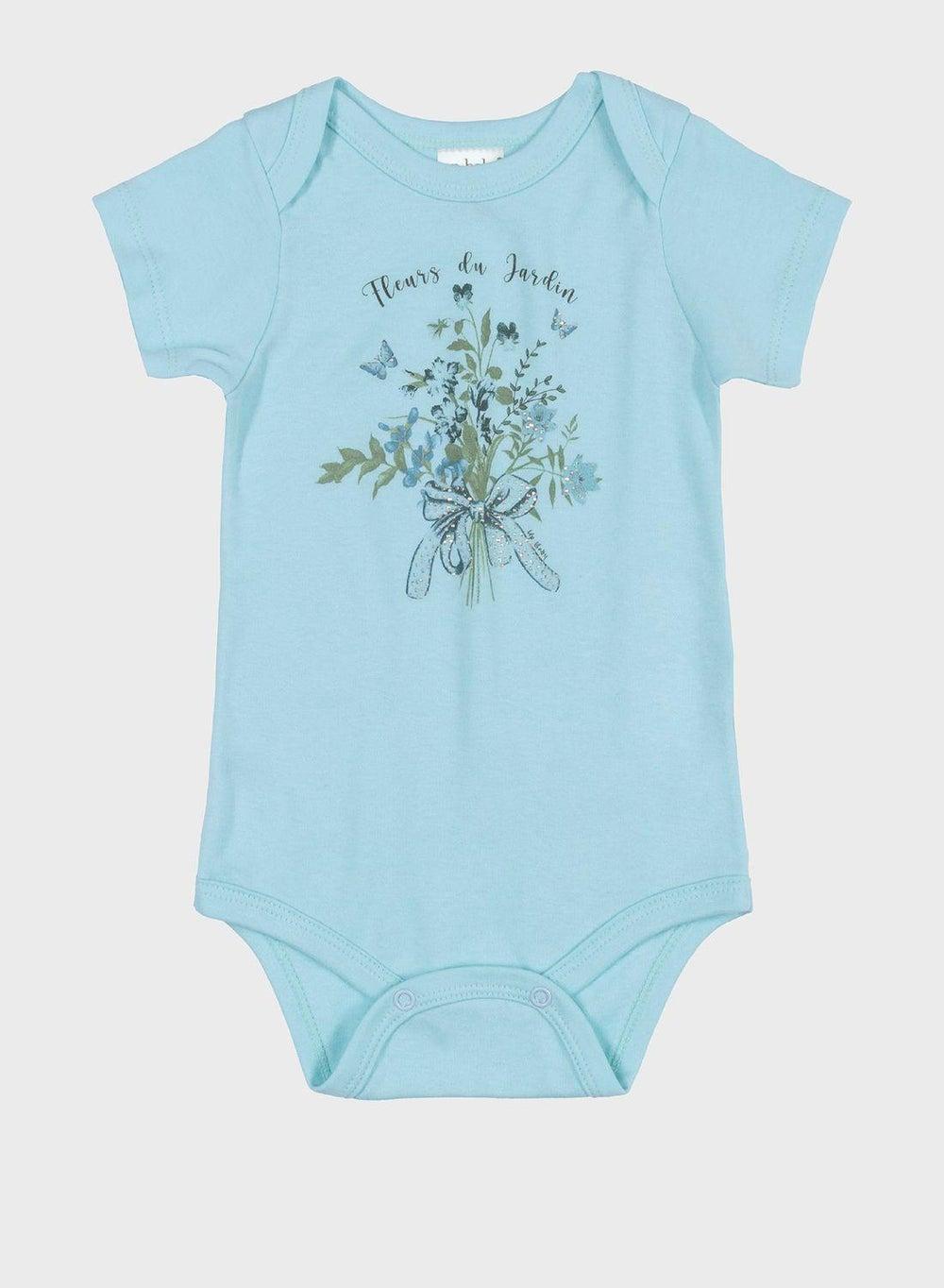 Infant Printed Half Bodysuit Soft Cotton Comfort - Image 1