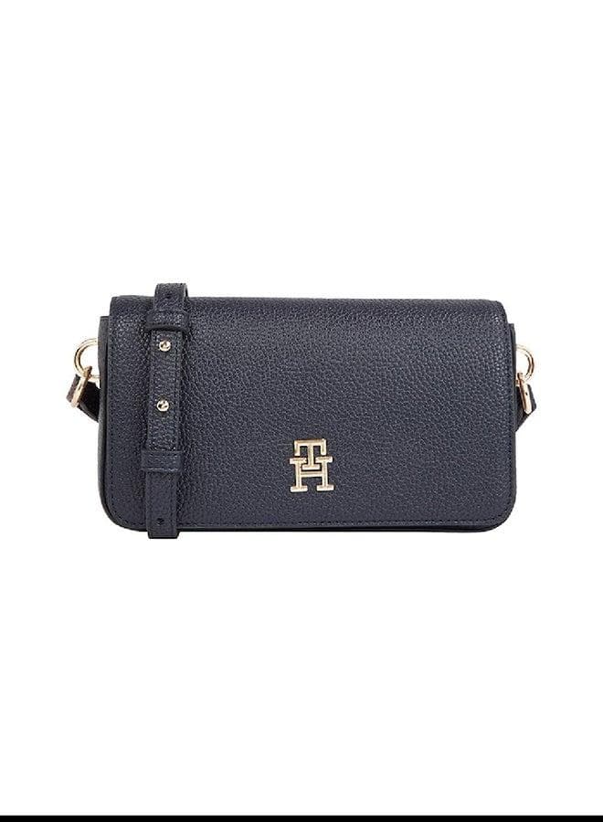 Tommy Hilfiger Pebble Grain Crossover Flap Handbag - Image 1