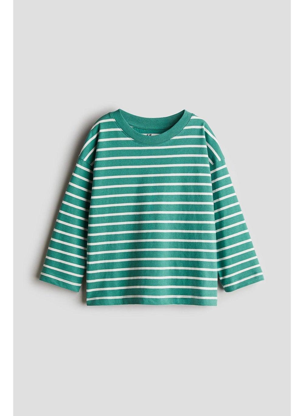 Oversized Slub Cotton Long-Sleeve Baby T-Shirt - Image 1