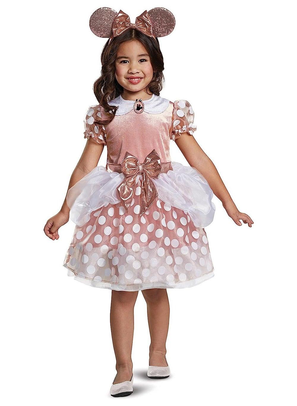 Disney Rose Gold Minnie Mouse Toddler Costume Dress - Image 1