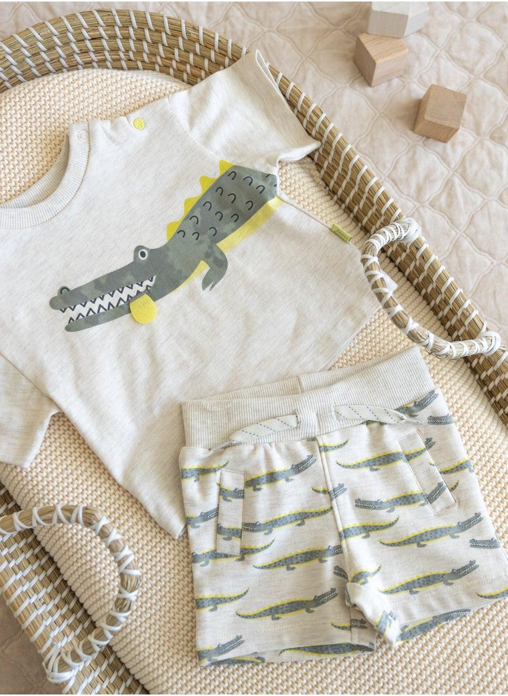Dirkje Boys Printed T-Shirt & Shorts Set - Image 1