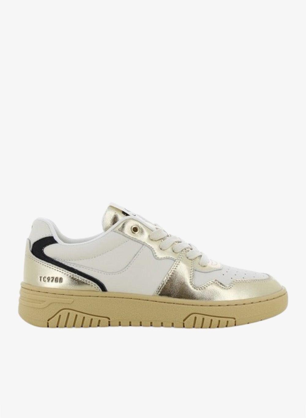 SJ Metallic Lace-Up Low-Top Sneakers for Women - Image 1