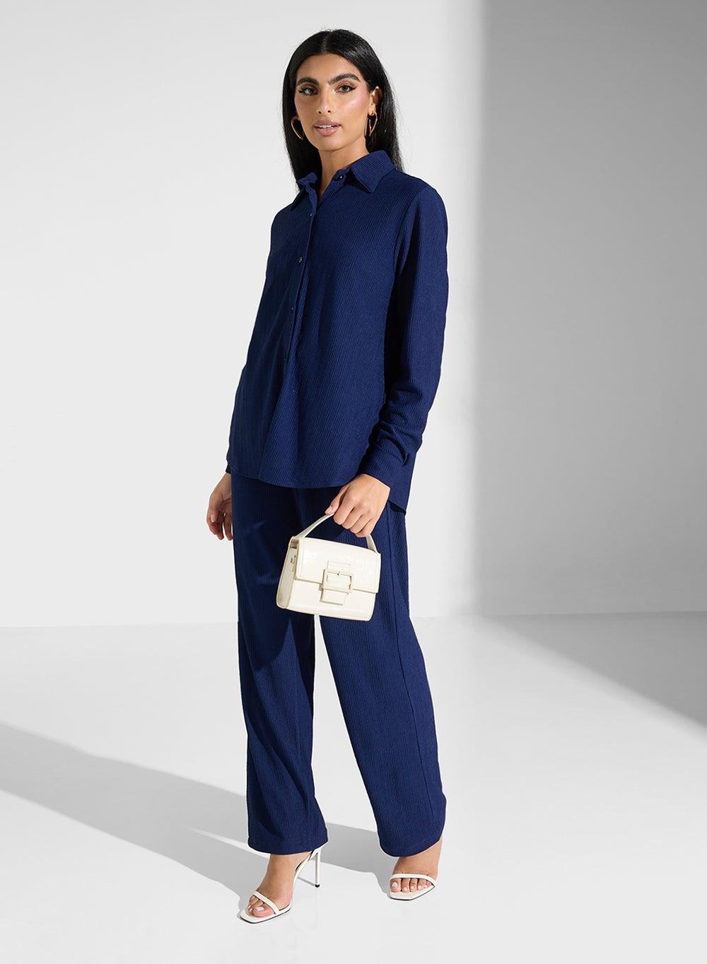 Elegant 2 Piece Set Long Sleeve Pant Ensemble - Image 1