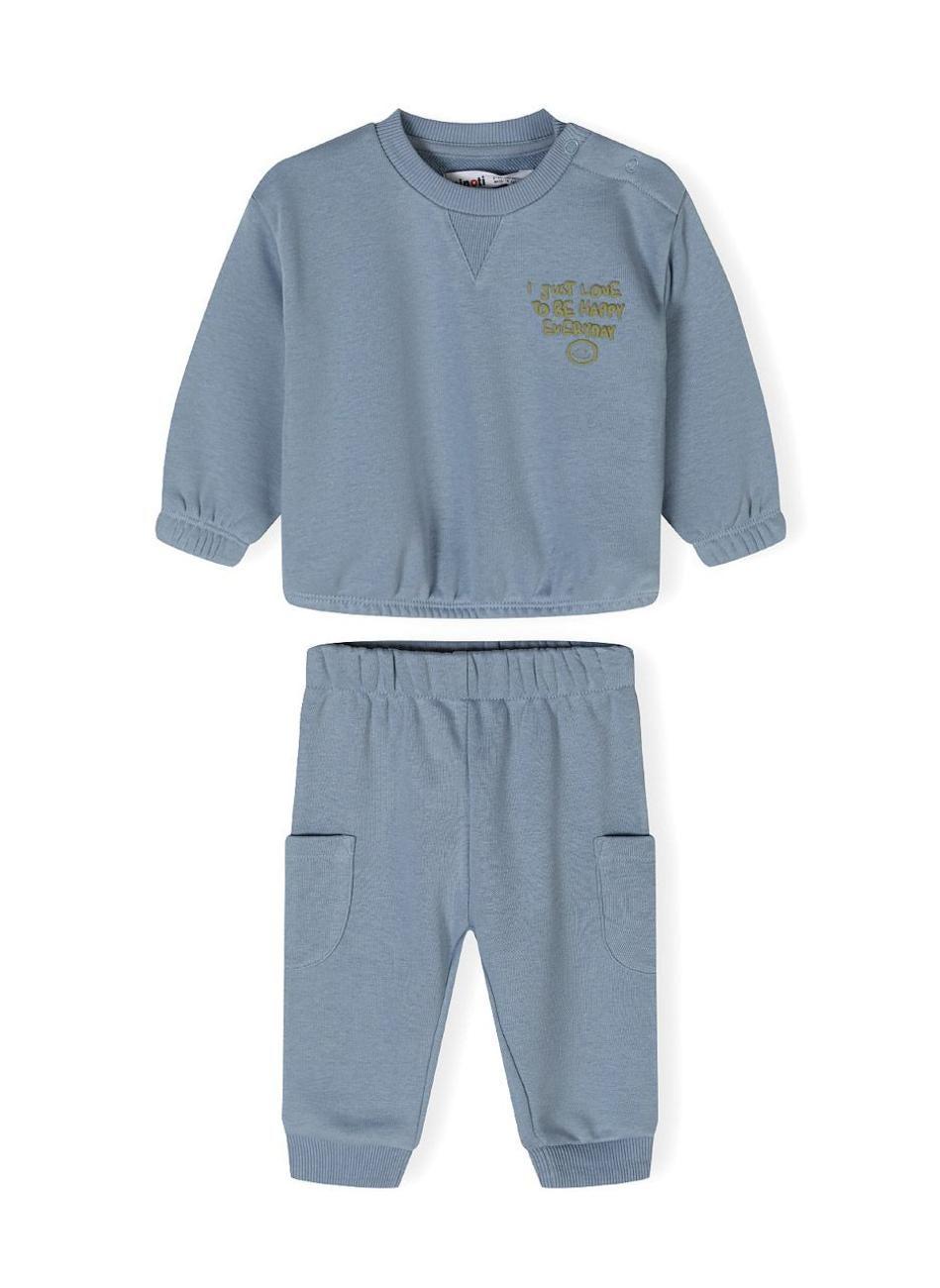 Boys Blue Long Sleeve Sweatshirt Jogger Set - Image 1