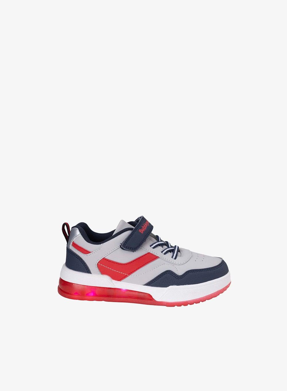 Color Block LED Lace-Up Kids Sneakers - Image 1