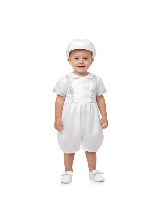 Bambimici Royal Baptism Boys Set White - Image 1
