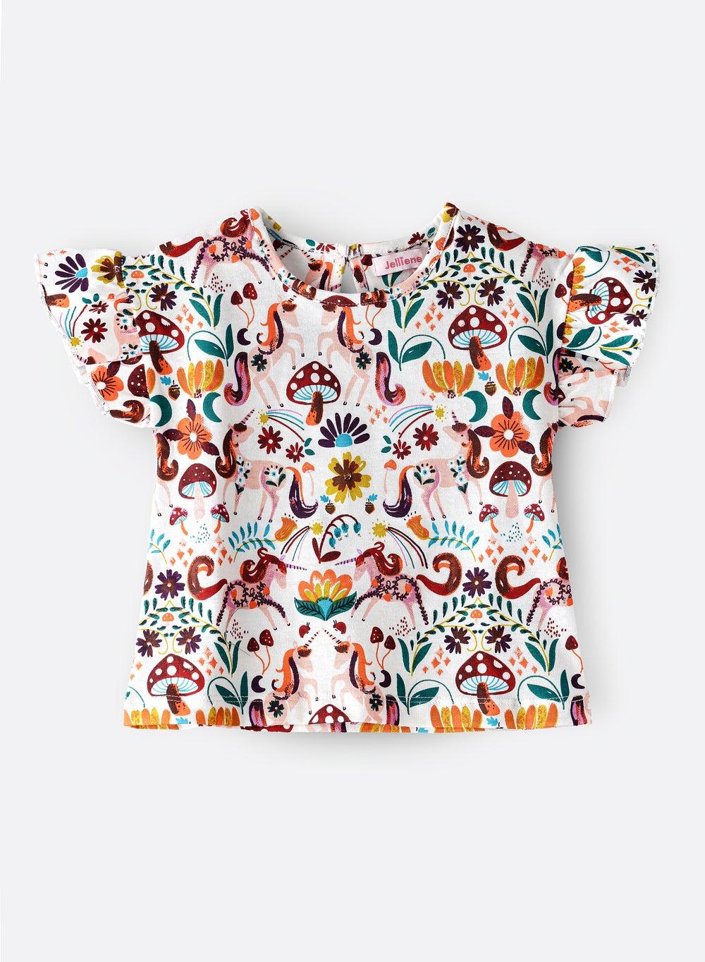 Girls Soft Cotton Crewneck T-Shirt Everyday Essential - Image 1