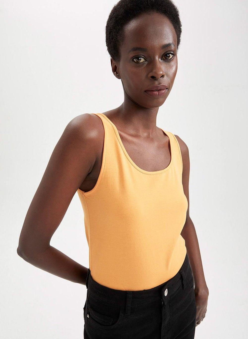 Slim Fit Knit Tank Top for Women - Image 1