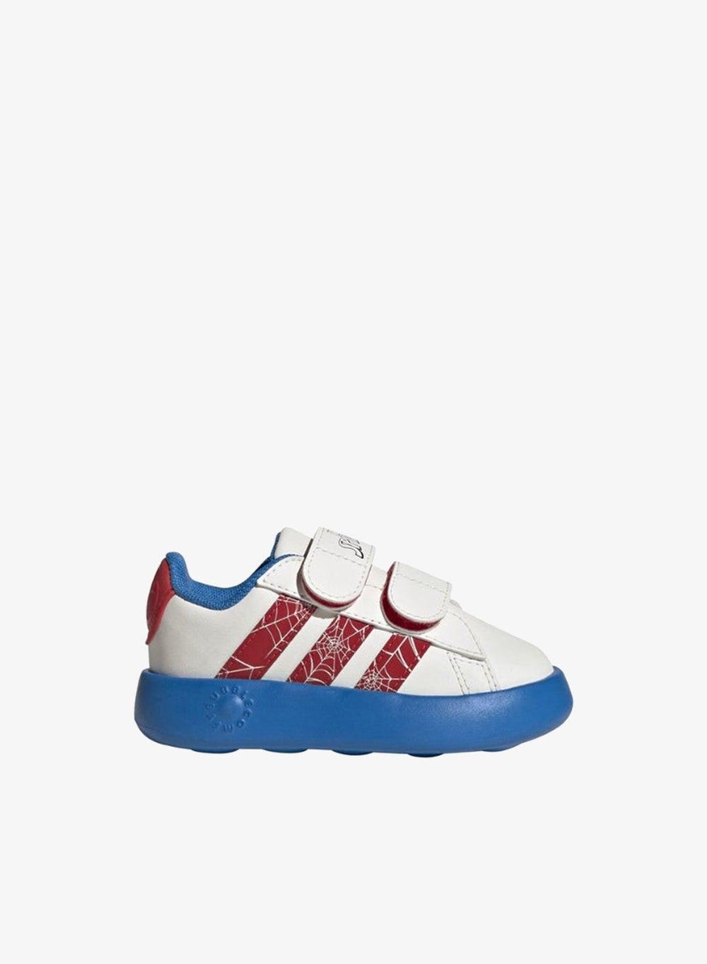 Grand Court Spider-Man CF I Kids White Sneakers - Image 1