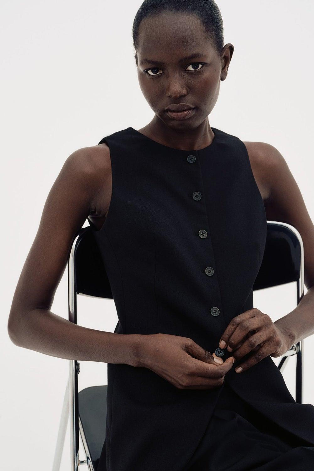 Tailored Long Waistcoat Blazer - Image 1
