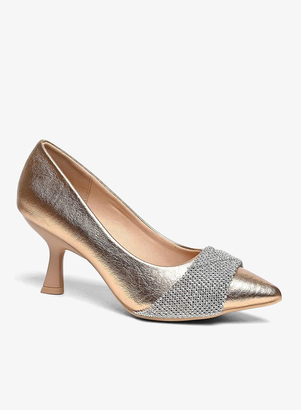 Elegant Women’s Slip-On Heeled Pumps - Image 1