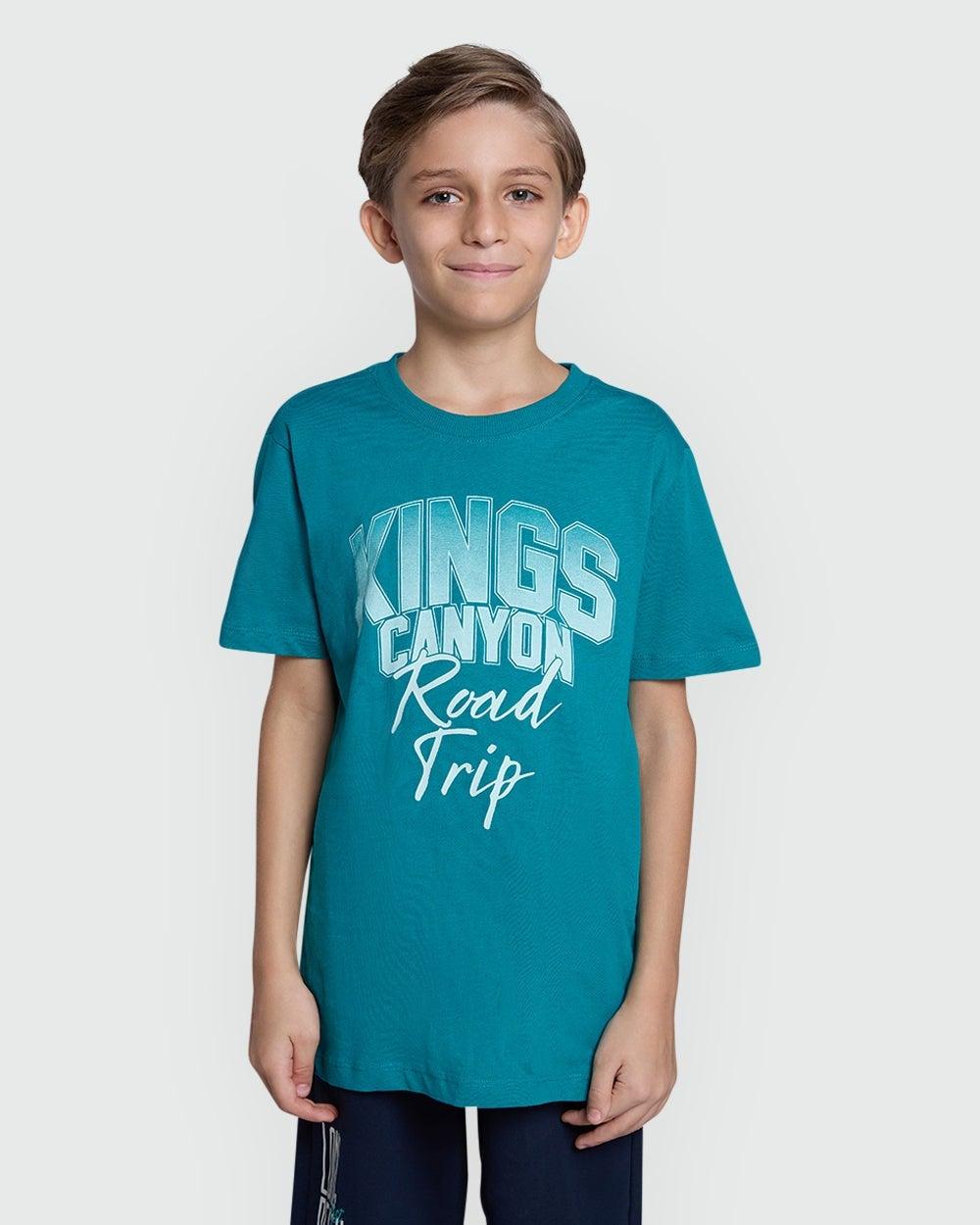 Fanfare Green Tee For Boys – Casual Collection - Image 1