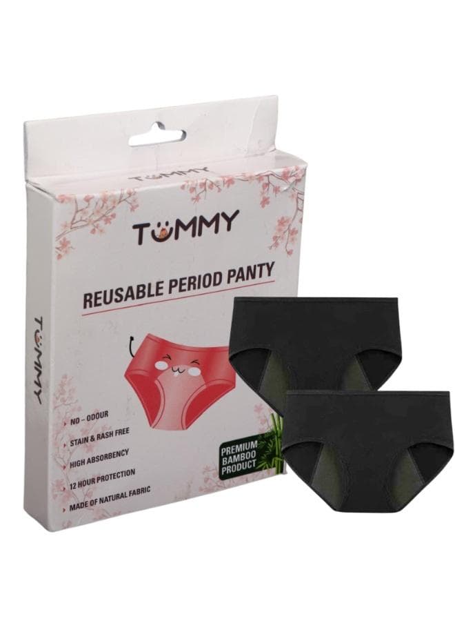 Pack of 5 Leakproof Bamboo Cotton Period Panty Set - Image 1