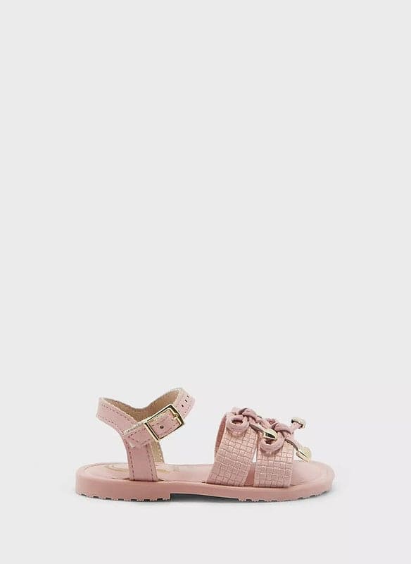 MOLEKINHA Pink Back Strap Sandals for Infant Girls - Image 1