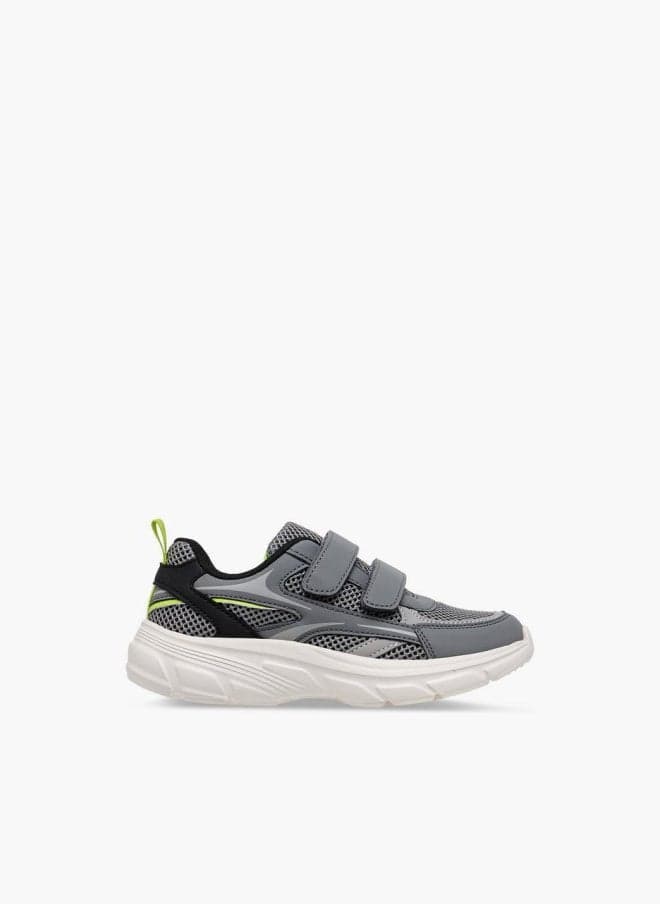 Boys Panelled Sneakers Hook and Loop Closure - Image 1