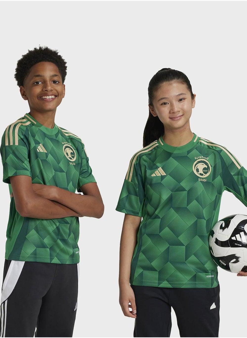 Saff H Jsy Y Green Kids Football Jersey 128 - Image 1