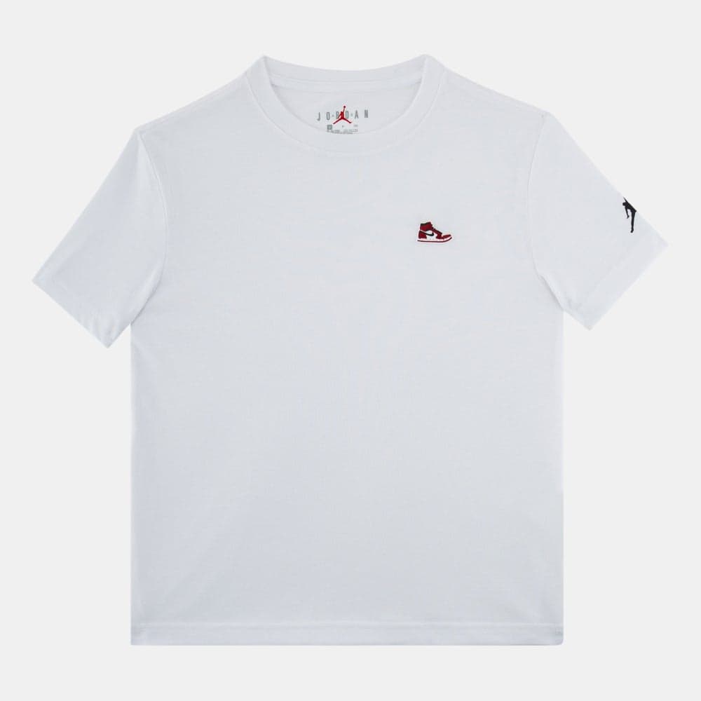 Kids’ Air Jordan 1 Patch Relaxed Crew T-Shirt - Image 1