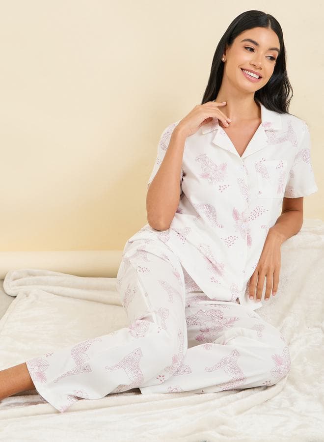 Jaguar Animal Print Luxury Pyjama Set - Image 1