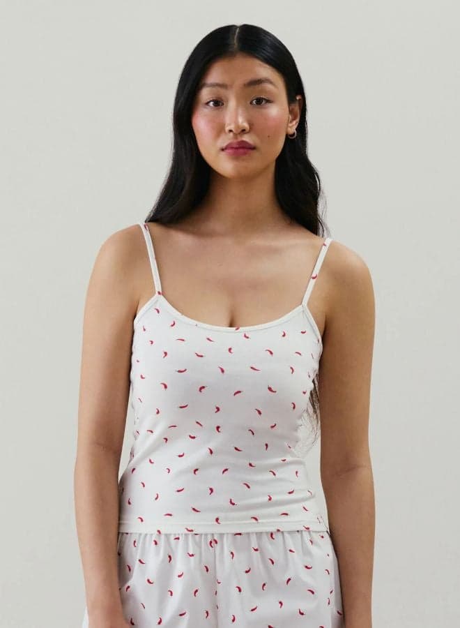 Elegant Patterned Camisole for Stylish Nightwear - Image 1