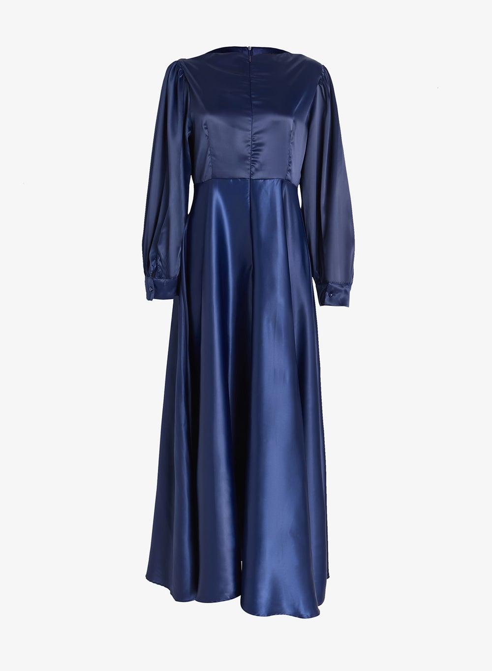 Plus Size Pleated Midi Dress with Keyhole Neck - Image 1