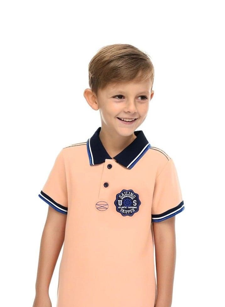 Victor & Jane Junior Boys' Embroidered Polo T-Shirt - Image 1