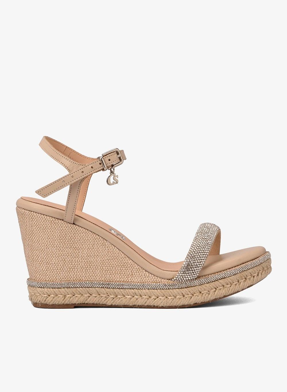 Anabela Cristal Marfim Wedge Heels - Image 1