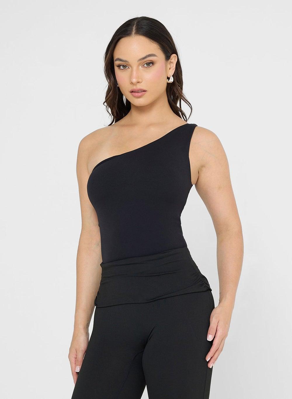 Seamless One Shoulder Crop Top - Image 1