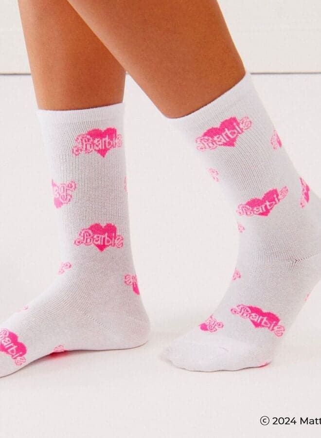 Barbie Soft Cotton Everyday Comfort Socks - Image 1