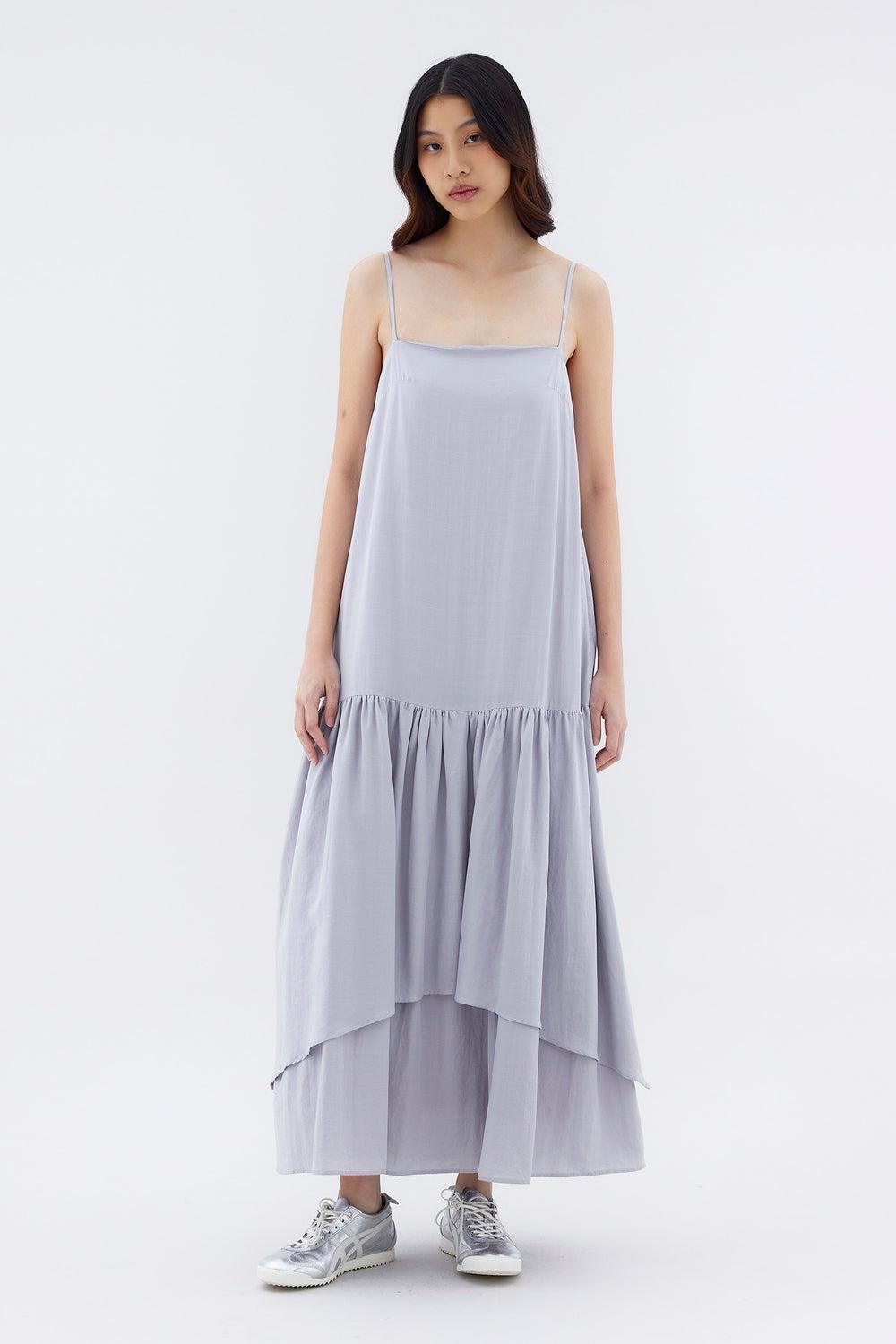 Syphon Drop Waist Tiered Maxi Dress - Image 1