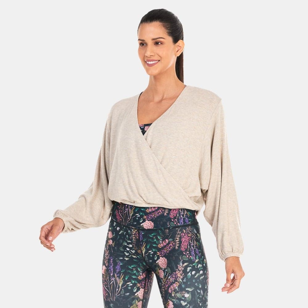 Wrapped Up Luxe Knit Pullover Top - Image 1