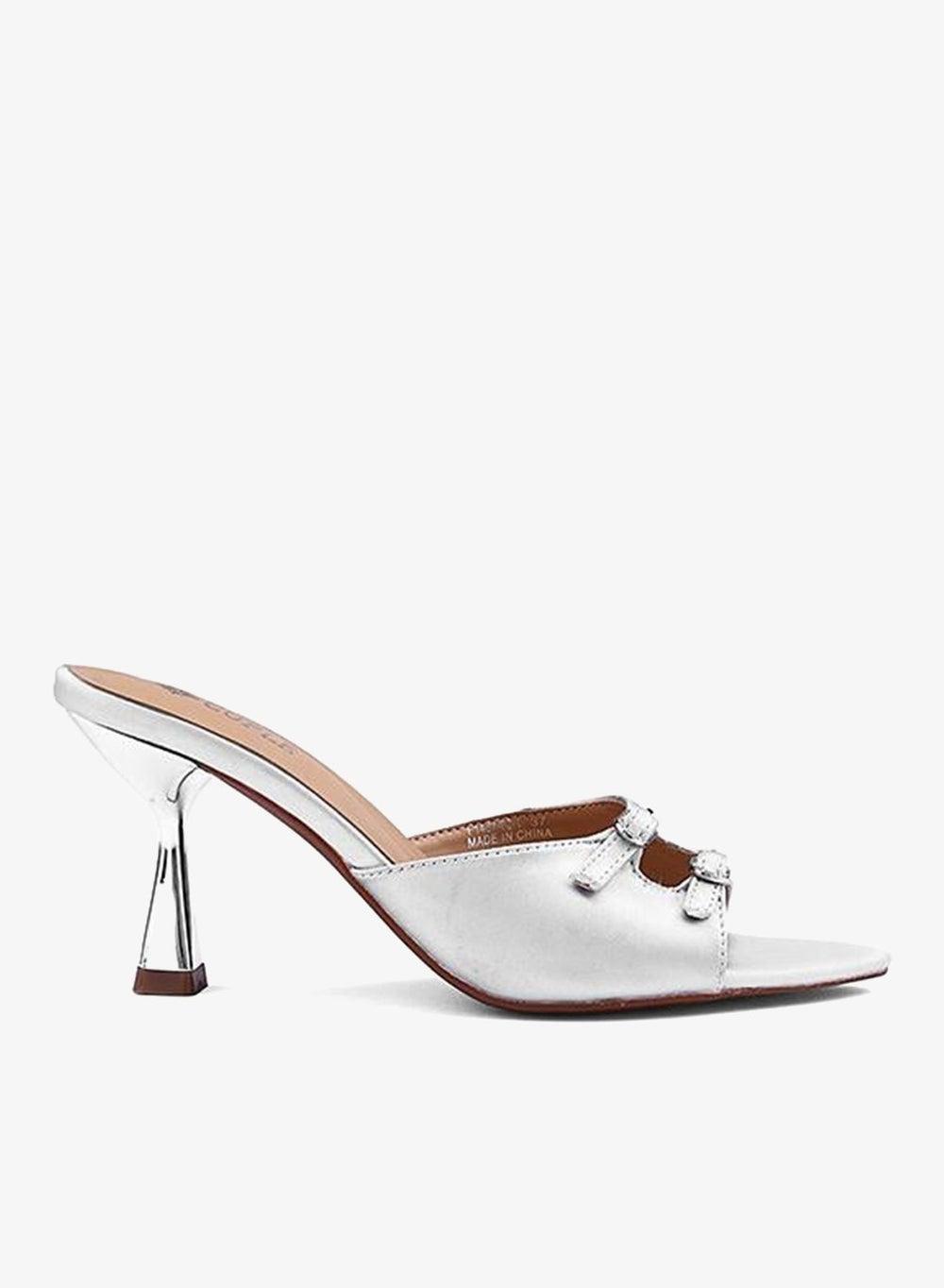 Women’s Dual Buckle Strap Heeled Sandals - Image 1