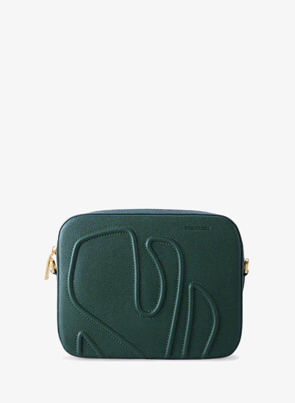 Maze Green Bamboo Crossbody with Gold Hardware - Image 1