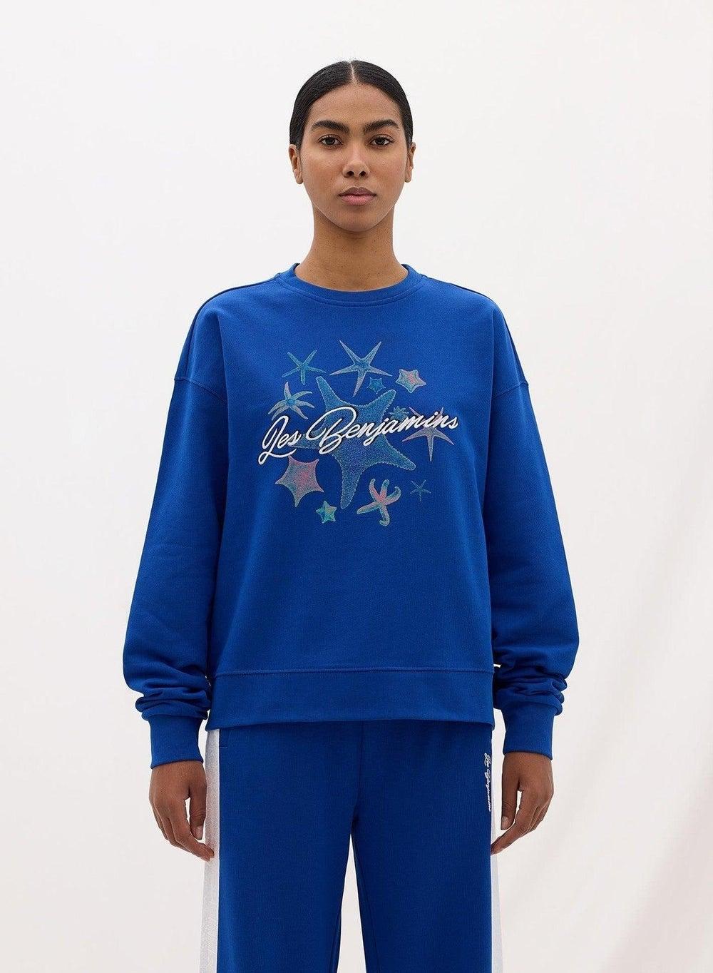 Blue Fireball Regular Sweatshirt 002 - Image 1
