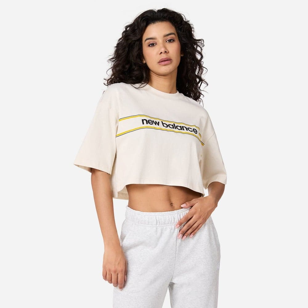 New Balance Women's Linear Logo Oversized T-Shirt - Image 1