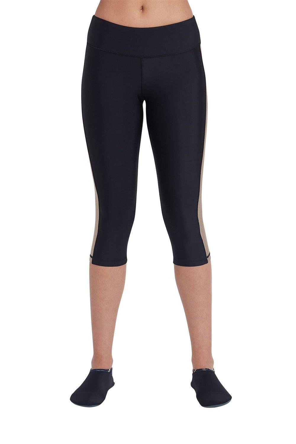 COEGA Nero Golden Swirls 3/4 Swim Tights - Image 1