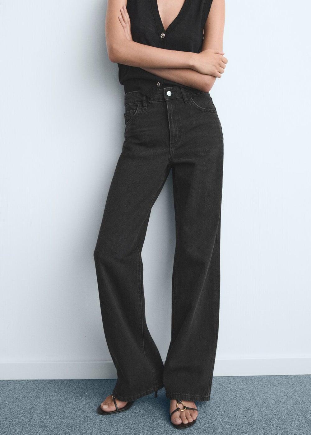 Danila High-Rise Wide-Leg Denim Jeans - Image 1