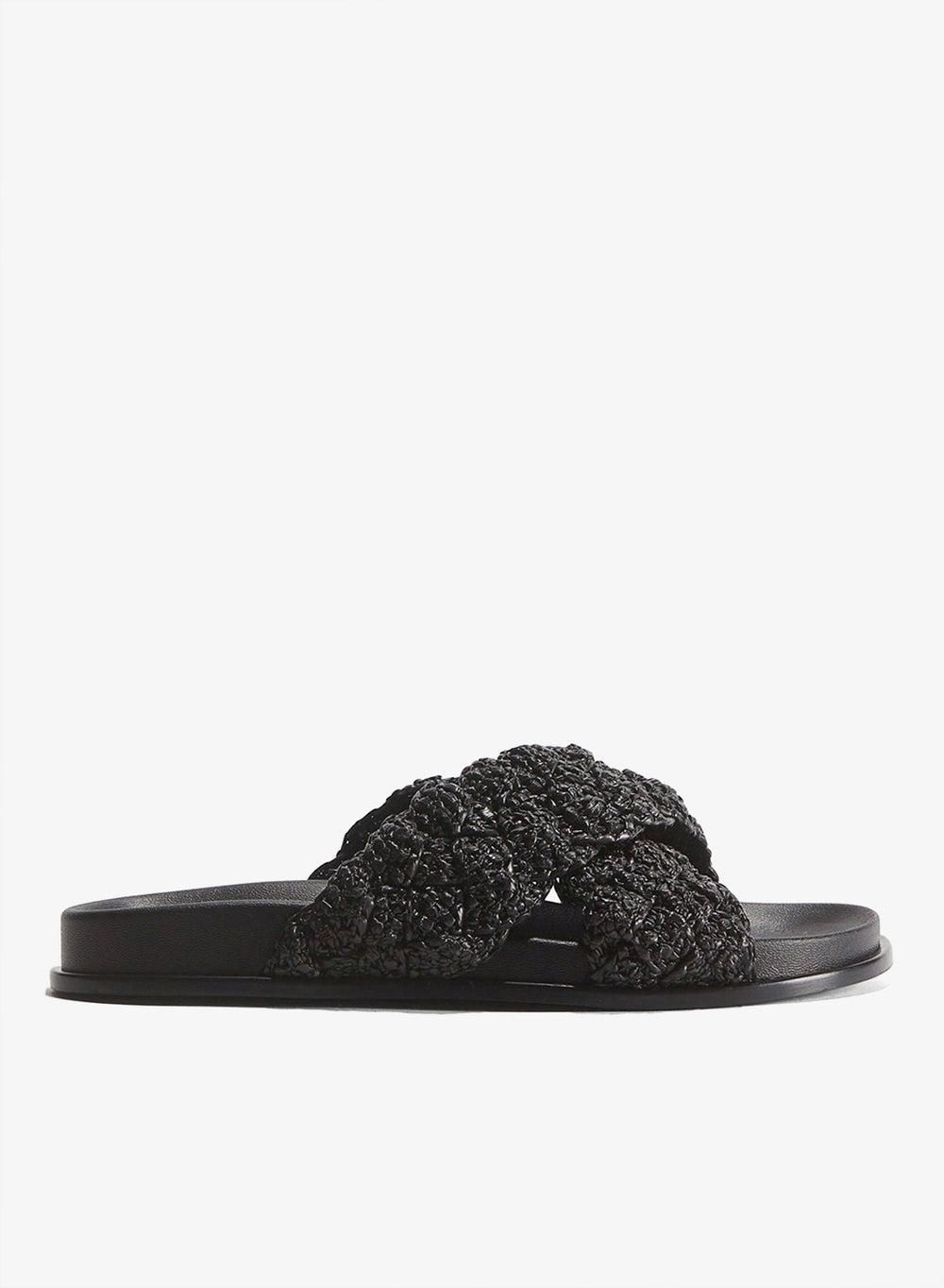 Braided-Strap Slide Sandals for Effortless Summer Style - Image 1