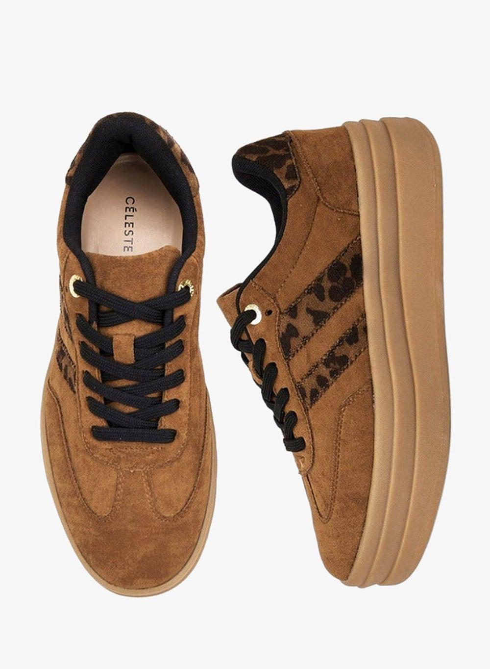Women's Panelled Lace-Up Low-Top Sneakers - Image 1