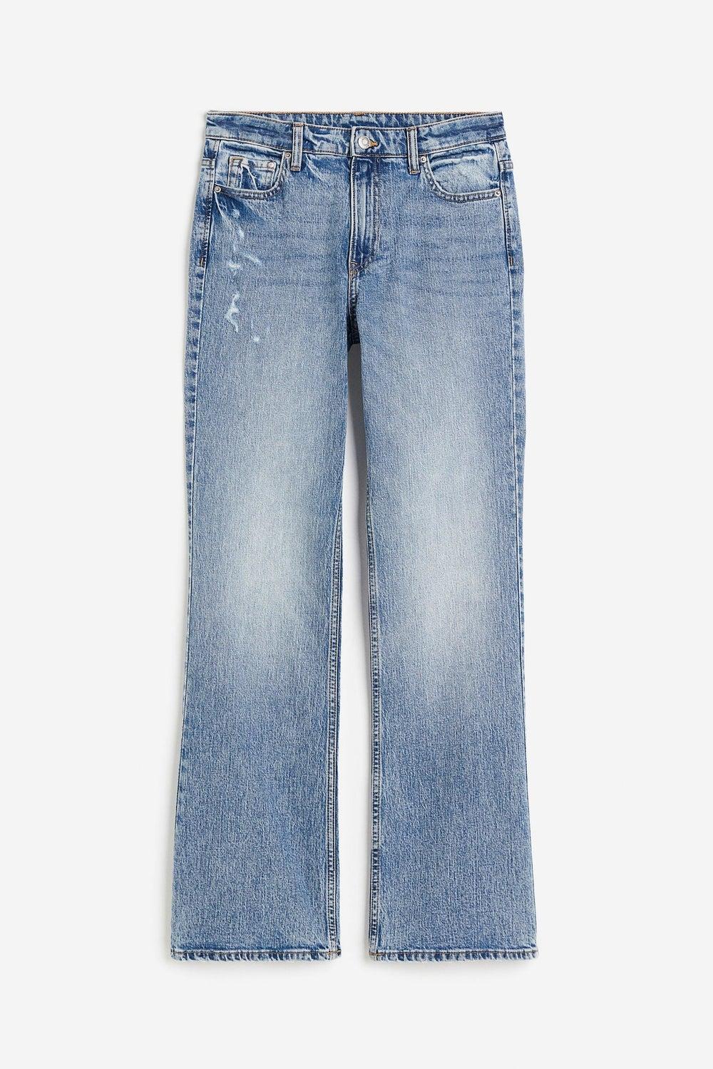 High-Waist Bootcut Stretch Denim Jeans - Image 1