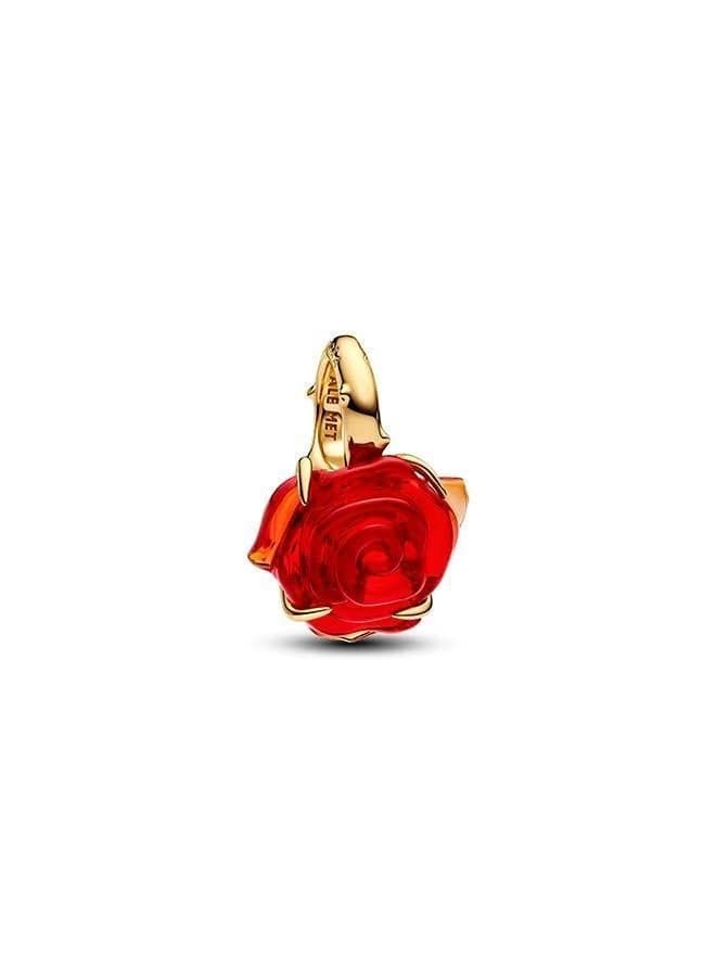 Beauty and the Beast Enchanted Rose Gold Charm - Image 1