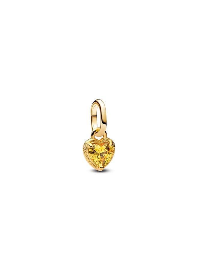 Heart Mini Dangle Charm in 14K Gold Plating - Image 1