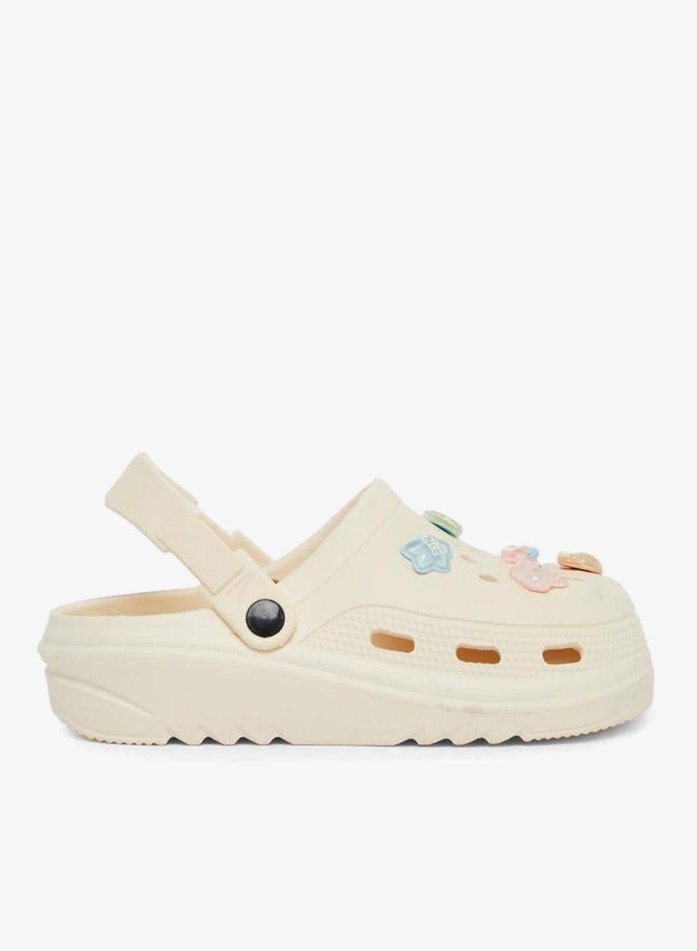 Styli Jibbitz Charm Round Toe Clogs - Image 1