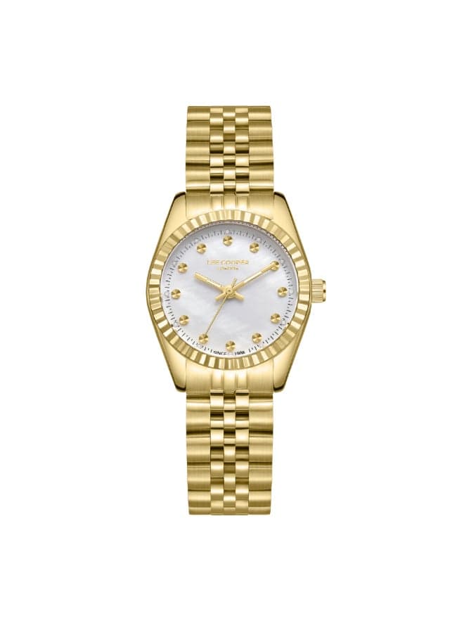 LC08167.120 Gold MOP Women’s Analog Watch 28mm - Image 1