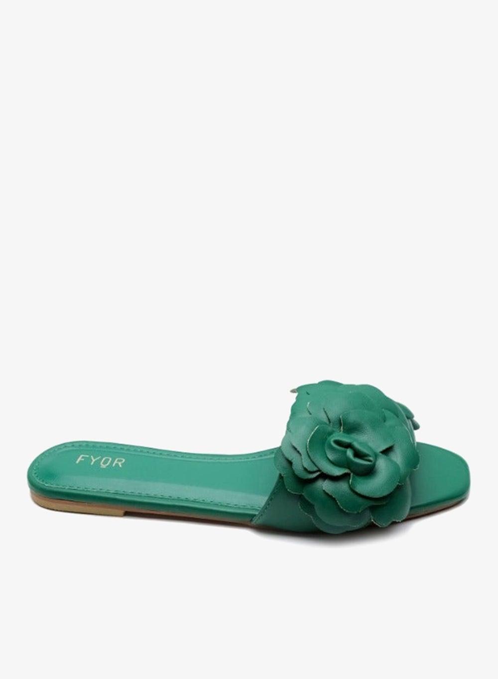 MY 222 Floral Strap Flat Slip-On Sandal - Image 1