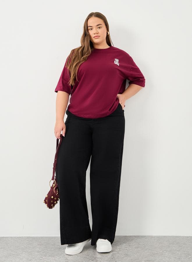 Plus Wide Leg Pocket Jeans for Effortless Style - Image 1