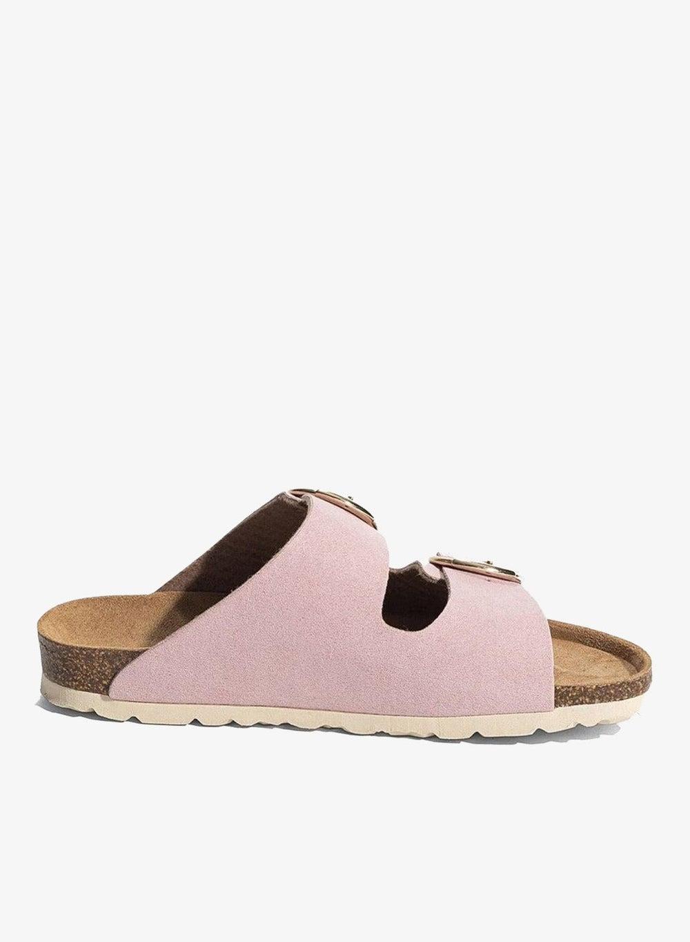 Atlas Double Strap Cork Flat Sandals - Image 1