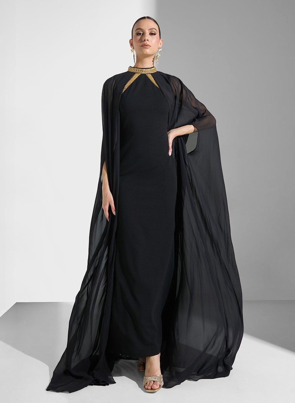 Maxi Elbow Sleeve Arabian Dress - Image 1