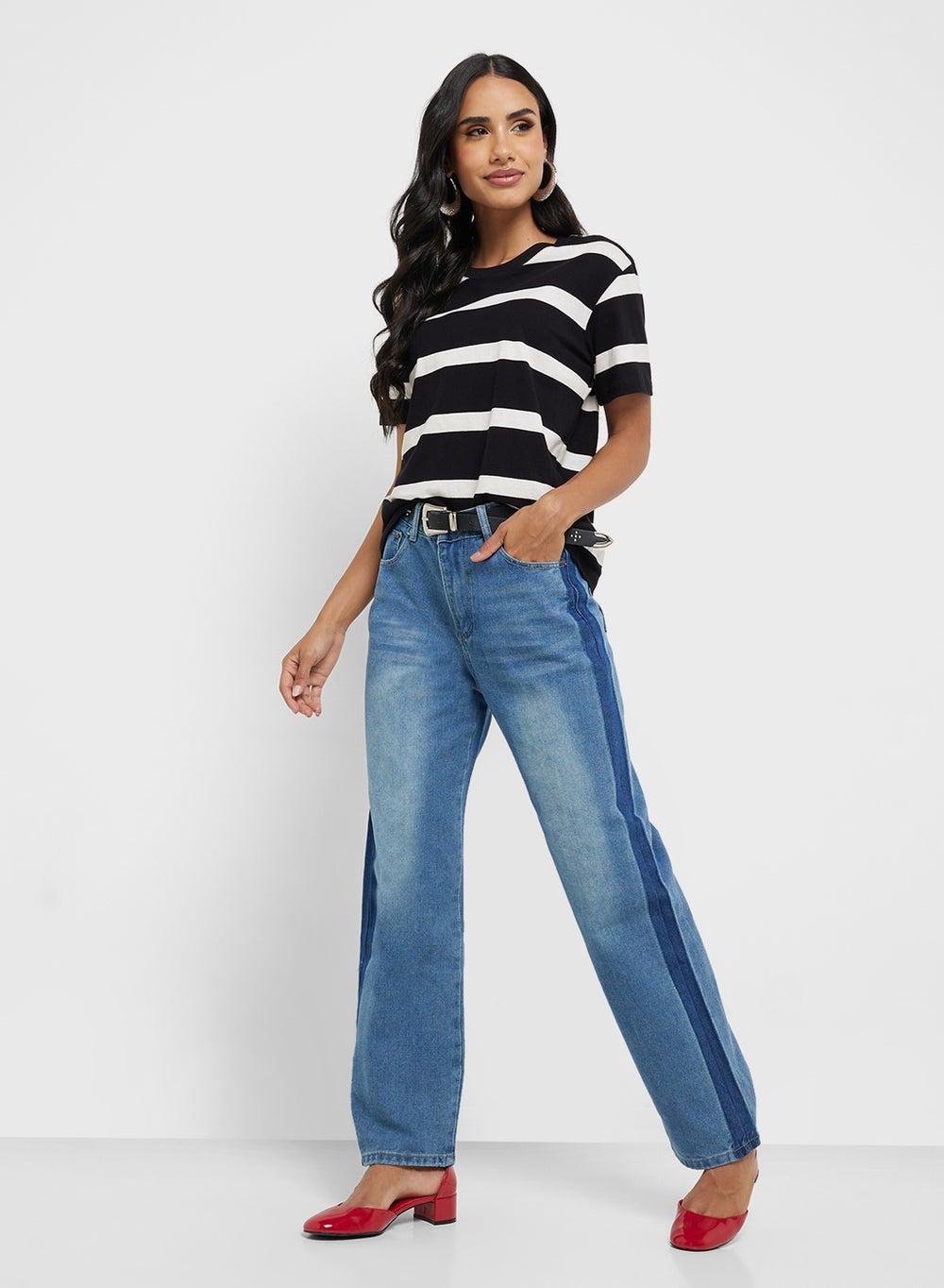 Mid Rise Straight Fit Women’s Denim Jeans - Image 1